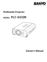 Sanyo PLC-SU22N User manual