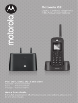 Motorola O212 Quick start guide