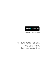 Pro-Ject Audio Systems Pro-Ject MaiA User manual
