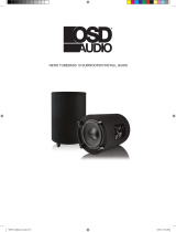 OSD Audio Nero TubeBass10 Ported Cylinder Cabinetry Home Theater 400W Class D Subwoofer Owner's manual