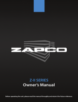 zapco Z-II Series User manual