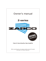 zapco Z-series User manual