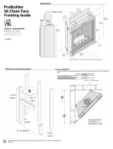 Fireplace Xtrordinair ProBuilder 36 CleanFace Deluxe Fireplace 2018 Framing Guide