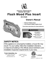 Fireplace Xtrordinair Flush Wood Plus Arched, 33 Elite (FPX) 2011 Owner's manual