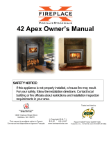 Fireplace Xtrordinair 42 Apex Fireplace 2016 Owner's manual