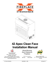 Fireplace Xtrordinair 42 Apex CleanFace Fireplace 2017 Installation guide