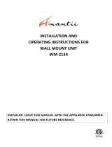 Amantii WM-2134 Owner's manual