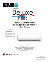 EMI Deluxe Heat Wall Air Handler Ductless Split System User manual