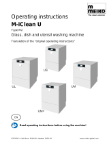 Meiko M-iClean U Series Operating instructions