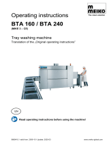Meiko BTA 160 - BTA 240 Operating instructions