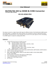 AAS Technology HD-SD-HDMI-PRO User manual
