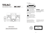 TEAC MC-D67 Owner's manual