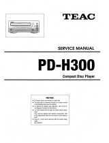 TEAC PD-H300 User manual