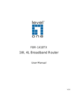 LevelOne FBR-1418TX User manual