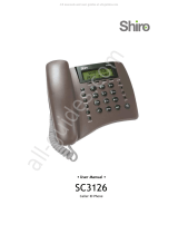 Shiro SC3126 User manual