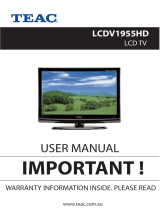 TEAC LCDV2255HD User manual