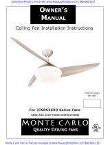 Monte Carlo Fan Company 3TSR52XXD Series Installation guide