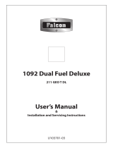Falcon 1092 Deluxe Dual Fuel User's Manual & Installation And Servicing Instructions