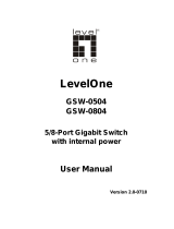 LevelOne GSW-0504 User manual