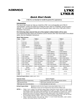 ADEMCO LYNXR Quick start guide