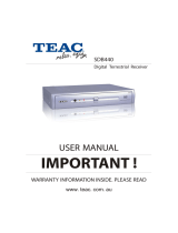 TEAC SDB440 User manual