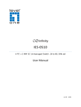 LevelOne Infinity IES-0510 User manual