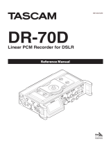 Tascam DR-70D Reference guide