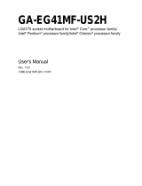 Gigabyte GA-EG41MF-US2H (rev. 1.0) User manual