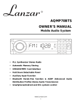 Lanzar PLMR17BTS Owner's manual