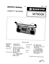 Sanyo M7900K User manual