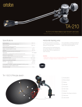 Ortofon TA-210 Tonearm User manual