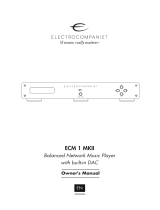 ELECTROCOMPANIET ECM 1 MKII Owner's manual