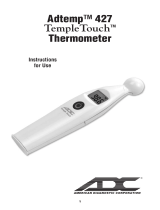 ADC Adtemp 427 TempleTouch Thermometer User manual