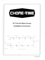 Chore-Time MV930B 36-Inch Fan Oscillator System Installation guide