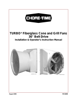 Chore-TimeMV1680D 36-Inch Belt Drive TURBO® Fiberglass Cone and Grill Fans