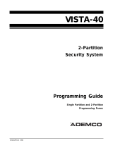 ADEMCO Ademco VISTA-40 Programming Manual