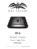 Wet Sounds HT-4 Owner's manual
