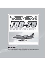 VENOM  F-86 Sabre Skyblazer/The Huff/Desert Rats EDF Jets Owner's manual