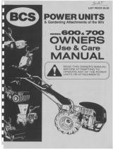 BCS 605 Owner's manual