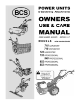 BCS 710 Owner's manual