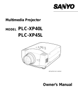 Sanyo PLC-XP40L User manual