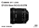 Canon EF-S 10-18mm f/4.5-5.6 IS STM Operating instructions