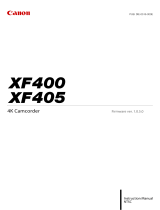 Canon XF400 User manual