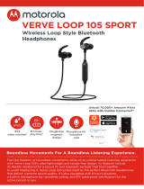 Motorola VerveLoop 105 In-Ear Wireless Sport Headphones User manual