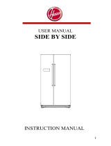 Hoover HSBSF 178MIK American Fridge Freezer User manual