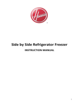 Hoover HHSBSO6174XWDK American Fridge Freezer User manual