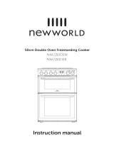 New World NWLS50DEB 50cm Double Oven Electric Cooker User manual