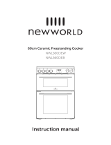 New World NWLS60DEB 60cm Double Oven Electric Cooker User manual