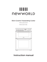 New World NWLS50TEW 50cm Twin Cavity Electric Cooker User manual
