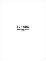 Sanyo SCP-6650 Operating instructions